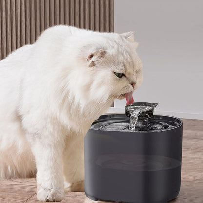 Cat Water Fountain, Pet Water Fountain Two Drinking Modes, Ultra-Quiet Pump, 2.2L/74Oz Capacity